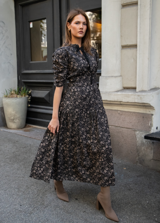 Madison Dress Beige Botanic Beige Botanic / XS