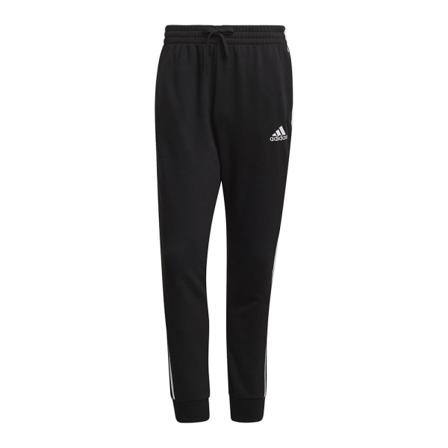 Housut Adidas Essentials Tapered Cuff 3 Stripes Mustat 182 - 187 cm/XL