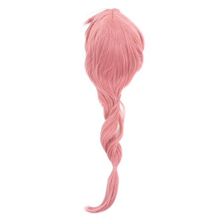 Pitkät suorat vaaleanpunaiset naisten peruukit juhliin ja cosplayhin