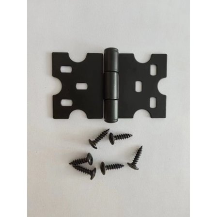 6 stk. sorte hængsler, hængsler til skabe med skruer er velegnede til små døre