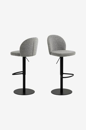 AC Design Furniture - Baarijakkara Patricia - Harmaa - Baarituolit & baarijakkarat - - Homeroom