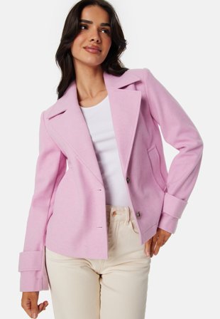 Pieces Pcbeatrice short jacket Dawn Pink Klær