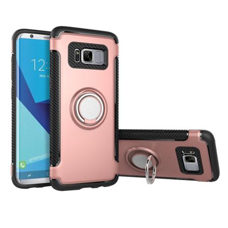 Samsung Galaxy S8 - Skal Med Ringhållare Från Floveme Silver