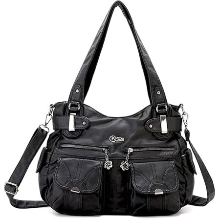 Skulderveske, vintage skulderveske, skulderveske, PU-lær, vanntett skulderveske for shopping, reiser, arbeid, budveske