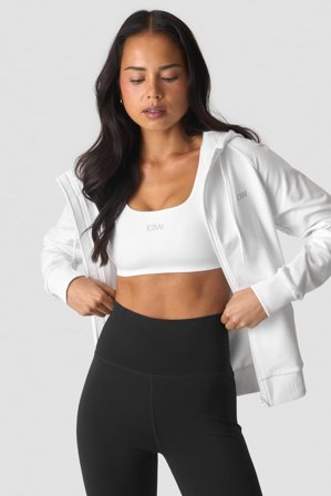 ICANIWILL - Activity Zip Hoodie White - Dames - sportkleding van ICIW