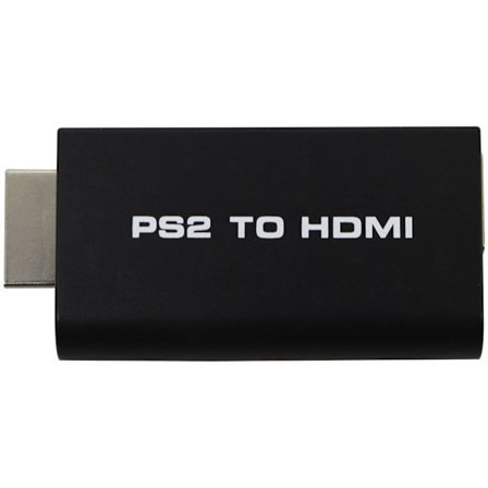 Mini PS2 till HDMI-omvandlare med 3,5 mm ljudutgång stöder alla PS2-visningslägen
