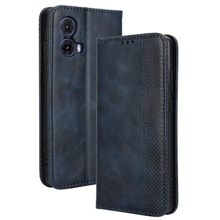 Bofink Vintage Motorola Moto G85 nahkakotelo - Sininen