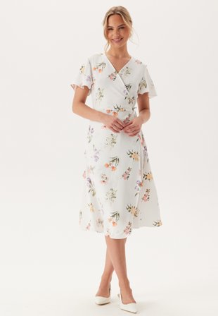 VILA Vilovie S/S Wrap Midi Dress Klær