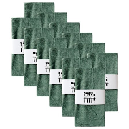 Eleganta Tygservetter i Bomull & Linne - 6/12-pack 40x40cm