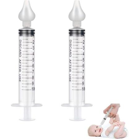 2 stk Nesespyle, 10ml Profesjonell Nesespyle Baby, ZQKLA