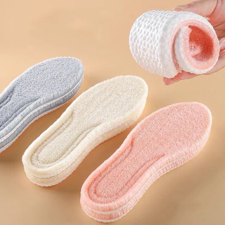 3 par termiske såler til sko Unisex Fløjl Tyk Varm Vinter Fødder