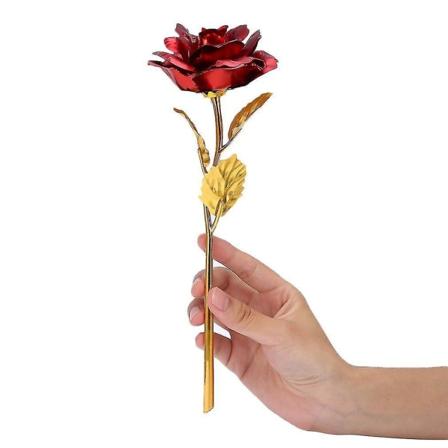 Rose med gullfoliebelegg - Kreativ gave som varer evig - Bryllup