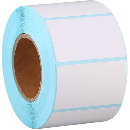 Vit 1000 självhäftande etiketter, adressetikettrulle, klistermärke för namn, direkt termisk etikett, universell tom etikett