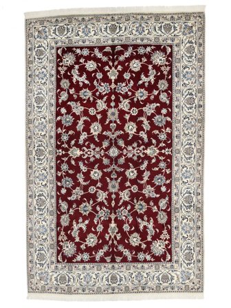 192X296 Koberec Orientální Nain Černá/Hnědá (Vlna, Persie)