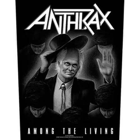 Anthrax Among The Living Patch One Size Svart/Vit