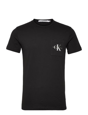 Core Monologo Pocket Slim Tee Black Calvin Klein Jeans