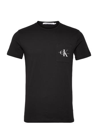 Core Monologo Pocket Slim Tee T-shirt Sort Calvin Klein Jeans