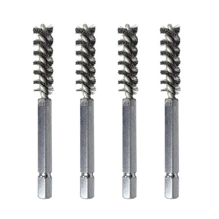 2/4ST Golfklubbor Huvud Hosel Borste Golfklubba Borste Rostfritt stål stålborste rengöringsverktyg elektrisk borr stålborste