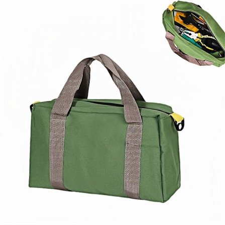 Verktygsväska i Canvas med Bred Öppning för Hemmabruk, Verktygsorganisatör 30 cm