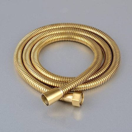 Dusjslange, ekstra lang dusjslange for håndholdt dusjhode i rustfritt stål slange messingmutter fortykning, 1,5 m kryptert titaniumslange KLB