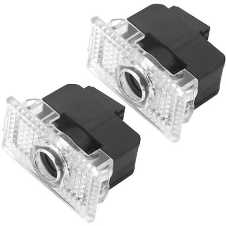 2 kpl LED-auton ovilähtövalot, auton ovilähtö LED-tervetulovalo, LED-auton projektoriv valo, LED-kohteliaisuusvalo