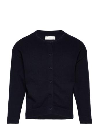 Cotton-Blend Cardigan Tops Knitwear Cardigans Navy Mango