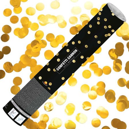 Konfettitykki Metallic Kulta 40 cm