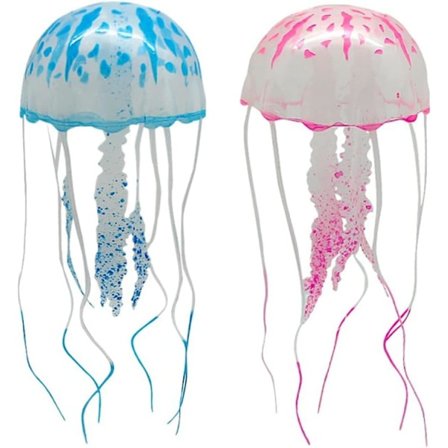 Pcs Kunstige Vandmænd, Silikon Vandmænd, Akvarium Dekoration, Lysende Vandmænd til Akvarium Dekoration, Artificia