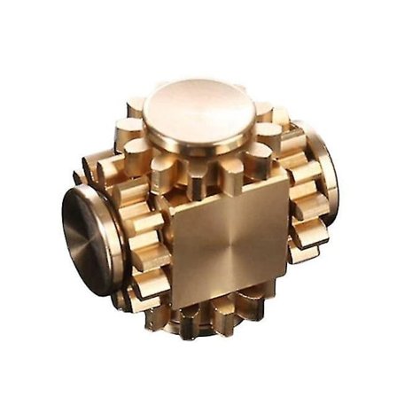 Het Saling Fingertip Gyro Gear Linkage Cube Pure Copper Finger Mechanical Gyro Adult Decompression Toy Gift Craftsman Custody