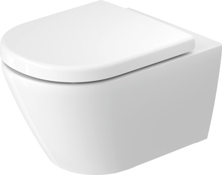 Duravit D-Code WC-skål spolkantslös, vit, utan sits, Badrum