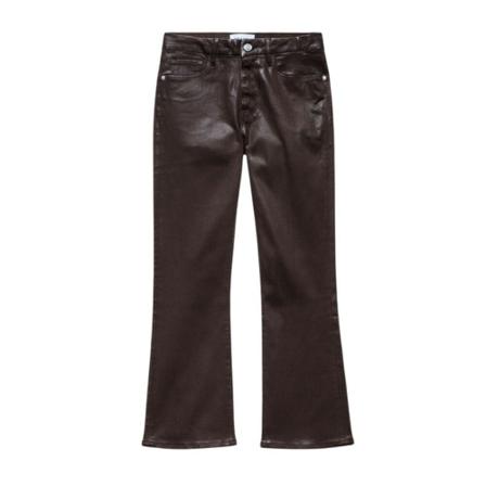 Frame, Cropped Trousers Bruin, Dames, Maat:W25