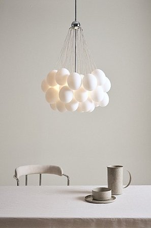 SEATON 37 plafondlamp Chroom/opaal glas - Koop Plafondlampen bij Jotex