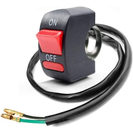 Motorcykelstyre Strömbrytare På Av Tryckknapp Cykel Motorcykel Tuning Del för U5 U7 U2 LED Strålkastare Scooter Electrombile