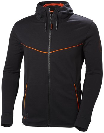 Helly Hansen Workwear Chelsea Evolution 79197-990 Hættetrøje sort/orange Sort/orange, Tøj
