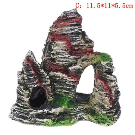 IC Mountain View Akvarium Stein Grotte Trebro Fiske Tank Ornament C