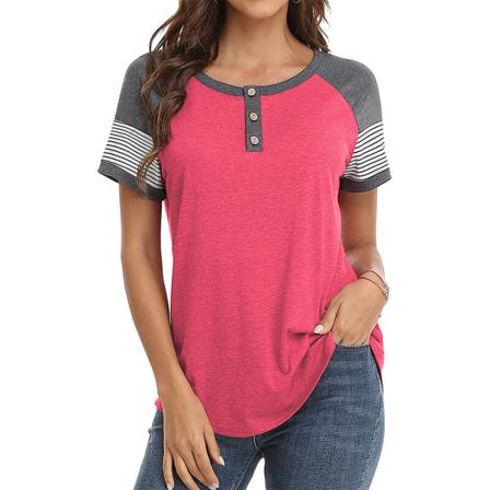 Kortärmad T-shirt För Kvinnor V-ringad S