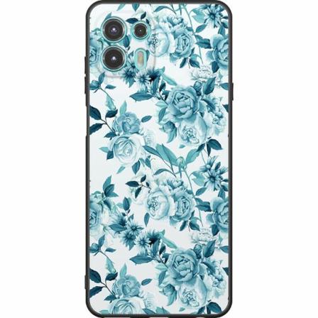 Motorola Edge 20 Lite Svart Skal Blommor