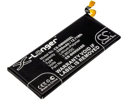 Batteri for SmartPhone, Mobil for Samsung Galaxy Note 8, SM-N9500 og andre.