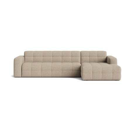 Paris chaiselong sofa, højrevendt - Aragon Grå/Beige - 318x162x77 - Sofa, chaiselong