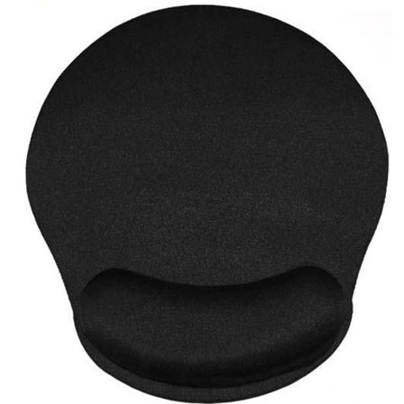 Svart musmatta med kudde - Gaming handledsstöd - Musmatta handled