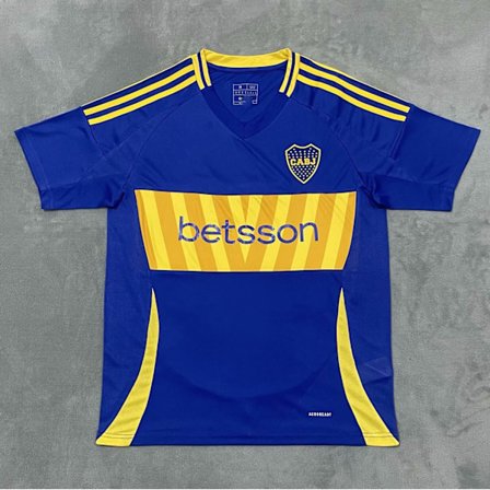 Hot Season 2425 Boca Juniors Kortærmet Fodboldtrøje Hurtigtørrende Åndbart Sportstøj Hjemme Hjemme