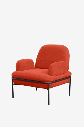 Hanah Home - Fløjstol Aster - Orange - Lænestole - Fra Homeroom