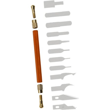 12 in 1 Korjaustyökalu Veistoveitsi Kaiverrusveitsi Matkapuhelimelle Askartelulaatikko Leikkuri Matkapuhelimen Kalvonleikkaustyökalut