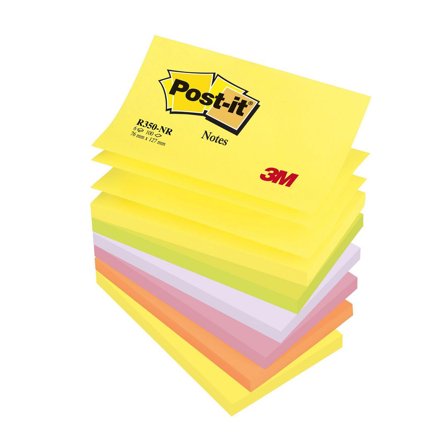 POST-IT Notes Z-block 76x127mm neon 6/fp - Lyreco - Kontorsmaterial - Notes och Post-It - Notes - Z-block