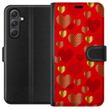 Yhteensopiva Lompakkokotelo Samsung Samsung Galaxy A05s GoldenHearts