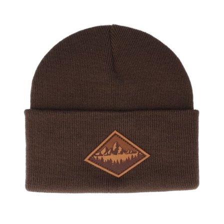 Wild Spirit - Brun cuff Beanie - Fir Mountain Patch Brown/Chocolate Beanie @ Hatstore