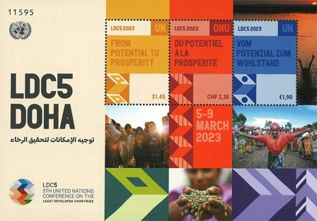 FN - FN Konference LDC5 Doha - Postfrisk miniark