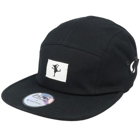 Pippi Långstrump - Svart 5panel Keps - Pippi Siluett Black 5-Panel @ Hatstore