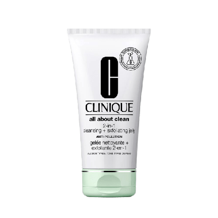 Clinique All About Clean 2-in-1 Cleansing + Exfoliating Jelly Anti-Pollution Rengöring Dam 150 ML