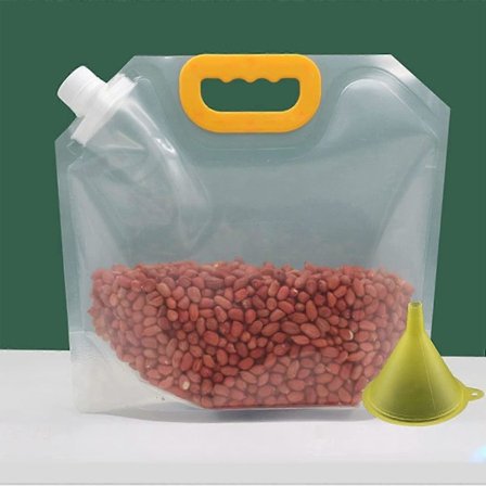 10 kpl Viljan Kosteudenkestävä Suljettava Pussi, Hajutiivis Uudelleensuljettava Pakkauspussi, Suurikokoinen Uudelleensuljettava Viljan Säilytys, 